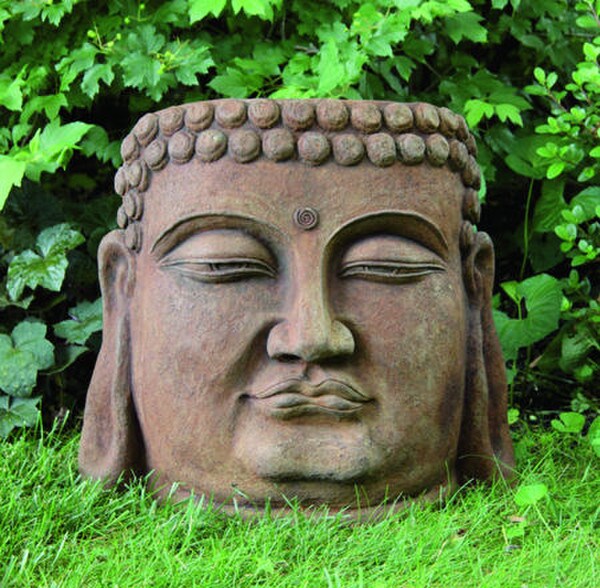 Buddha Face Garden Sculpture Relic
